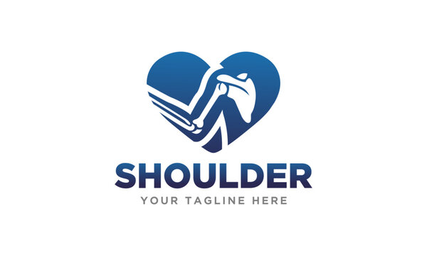 Shoulder Surgery Orthopedic Logo Design vector icon symbol illustrations. A multifunctional logo that can be used in many doctor medical health business companies and services. It is ready to print.
