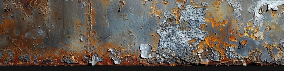corroded metallic wall with musk and rust. - obrazy, fototapety, plakaty