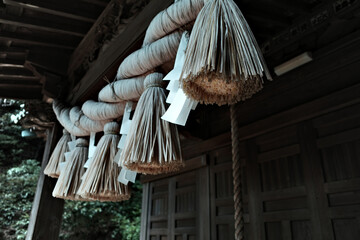 熊野神社の神社のしめ縄