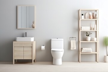 Fototapeta na wymiar a bathroom with a sink and toilet
