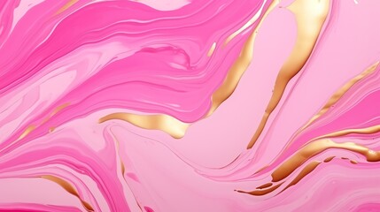 a pink and gold swirls