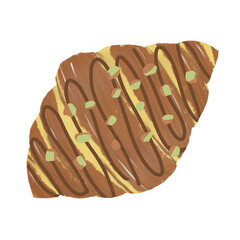 Croissant pistachio choco