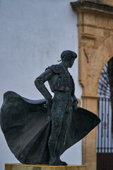 Matador statue Ronda town Spain