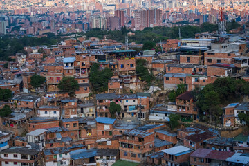 Medellin Colombia Aerial of skyline cityscape poblado laureles neighborhood comuna 13