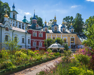Inside Pskov-Pechory Monastery