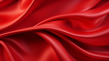 a red fabric with folds