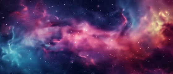 Naklejka premium Galaxy cosmos abstract multicolored background 