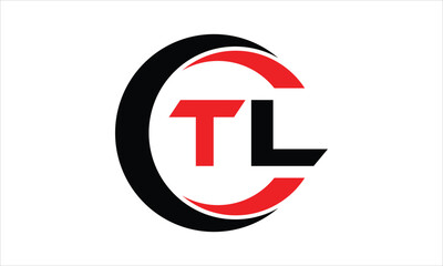 TL initial letter circle icon gaming logo design vector template. batman logo, sports logo, monogram, polygon, war game, symbol, playing logo, abstract, fighting, typography, minimal, wings logo, sign