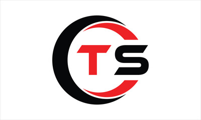 TS initial letter circle icon gaming logo design vector template. batman logo, sports logo, monogram, polygon, war game, symbol, playing logo, abstract, fighting, typography, minimal, wings logo, sign