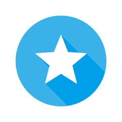 Blue circled star icon