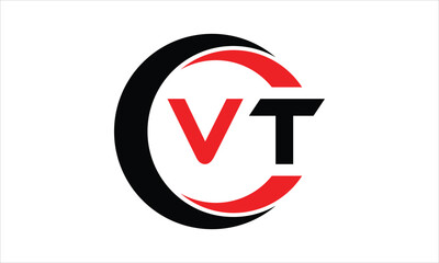 VT initial letter circle icon gaming logo design vector template. batman logo, sports logo, monogram, polygon, war game, symbol, playing logo, abstract, fighting, typography, minimal, wings logo, sign