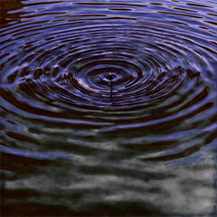 ripples in water.