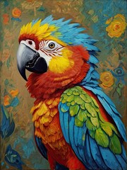 Obraz premium blue and yellow macaw