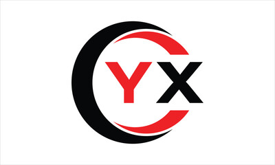 YX initial letter circle icon gaming logo design vector template. batman logo, sports logo, monogram, polygon, war game, symbol, playing logo, abstract, fighting, typography, minimal, wings logo, sign