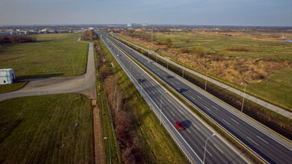 Kraków - droga ekspresowa © Kuba