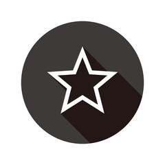 Black circled star icon