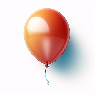Red Birthday Balloon String Isolated Vector Illustration 24916389 Vector  Art at Vecteezy