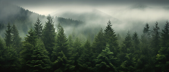 Dense fantasy forest landscape.