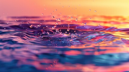 A Colorful Nostalgic feeling, house music, sound waves water background