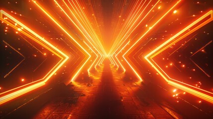 Neon arrows design texture pattern wallpaper live performance concert disco element computer graphic LED WALL stage technology background