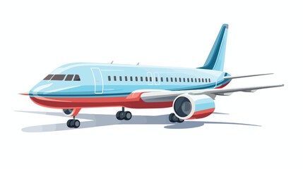 Airliner Flat vector isolated on white background