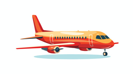 Obraz na płótnie Canvas Airplane icon vector design template Flat vector 