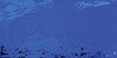 Dark BLUE vector background with random forms.
