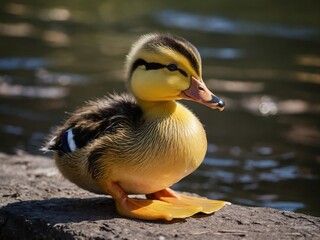 duck on the water