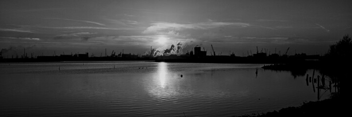 Sunset at Pialassa Piomboni (Marina di Ravenna, Italy)