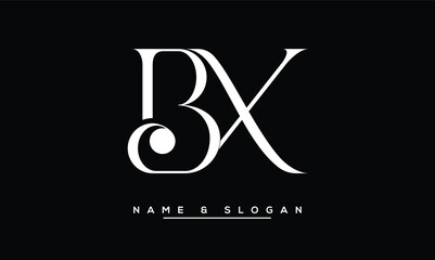 XB, BX, X, B Abstract Letters Logo Monogram