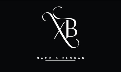 XB, BX, X, B Abstract Letters Logo Monogram