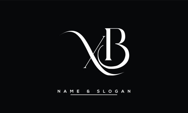 XB, BX, X, B Abstract Letters Logo Monogram