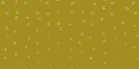 Light green, yellow vector template with circles.
