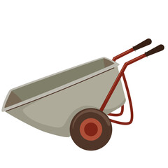 Garden wheelbarrow, tools for gardening