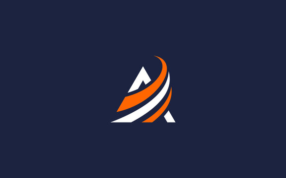 letter a with road logo icon design vector design template inspiration