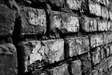 Architectural Abstract: Monochrome Brick Wall Texture Background