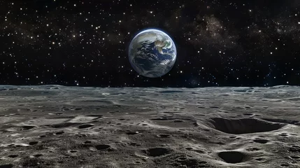 Poster A stark, mesmerizing lunar landscape © Yusif