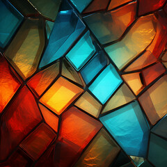 Colorful glass pattern background image.