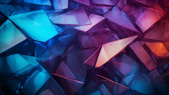 Colorful glass pattern background image.