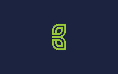 letter b with leaves logo icon design vector design template inspiration © Dar Wan 