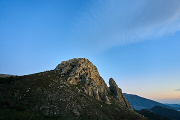 Spain Andalucia spring surrounding lonely tree mountains clouds tunnel