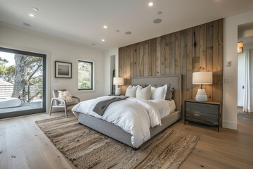 Fototapeta na wymiar Modern bedroom design 