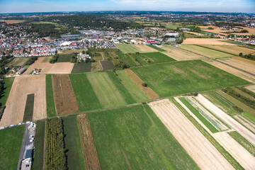 Parcelles cultivées en banlieue parisienne, à Ballainvilliers (Essonne).