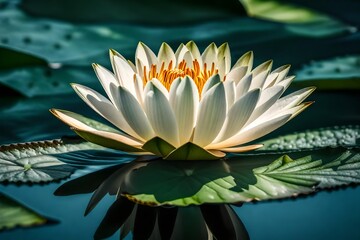  violer lotus flower on white background