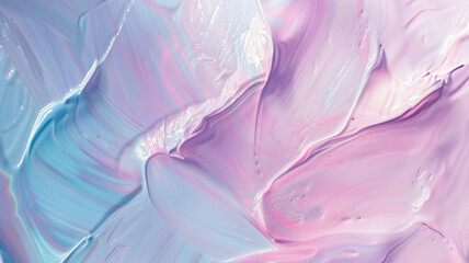 Swirls of iridescent pastel hues create a dreamy abstract texture.