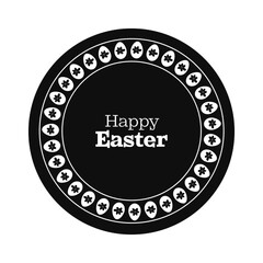 Happy Easter pattern on a festive dish