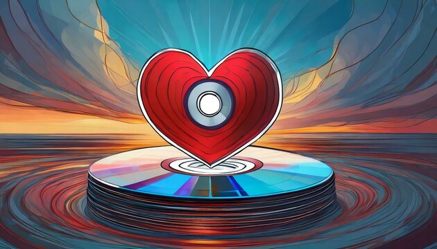 heart in the water