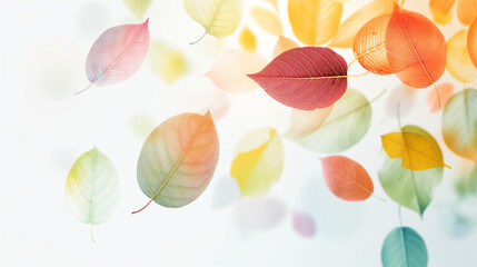 Autumn leaves in colorful season