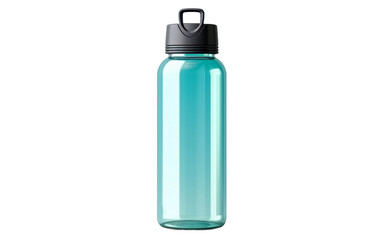 Secure Cap Water Bottle Isolated On Transparent Background PNG.