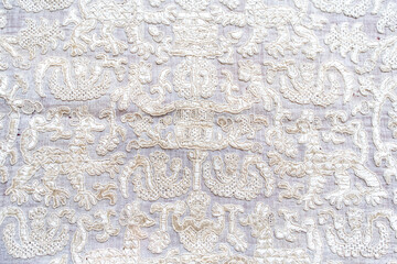 Vintage stitch embroidery. High quality photo